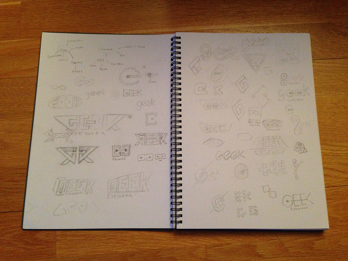 A look inside a designers sketchbook Learn Logo Design