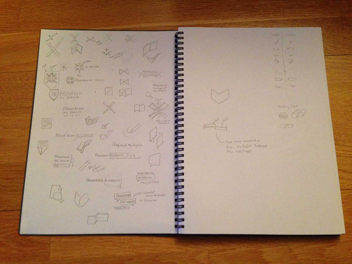 A look inside a designers sketchbook Learn Logo Design